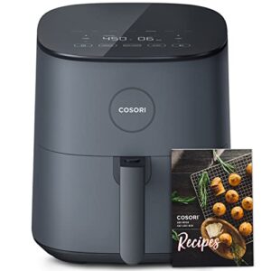 cosori air fryer, 5 qt, 9-in-1 airfryer compact oilless small oven, dishwasher-safe, 450℉ freidora de aire, 30 exclusive recipes, tempered glass display, nonstick basket, quiet, fit for 1-4 people