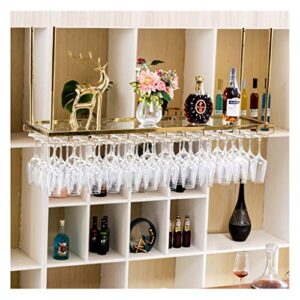 wxxgy wine glass holder creative home wine glass holder hanging wine holder cup holder shelf hanging goblet holder/rose gold/120x35cm