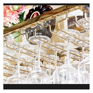 WXXGY Wine Glass Holder Creative Home Wine Glass Holder Hanging Wine Holder Cup Holder Shelf Hanging Goblet Holder/Rose Gold/120X35Cm
