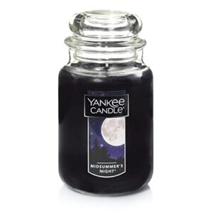 yankee candle midsummer’s night scented, classic 22oz large jar single wick candle, over 110 hours of burn time