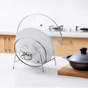 JHHDP Pan Pot Lid Plates Kitchen Sink Countertop Holder Dish Rack Bowl Storage Shelf Drying Stand Draining for Home