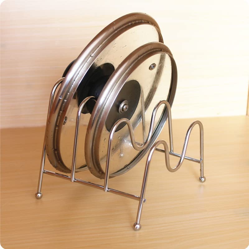 JHHDP Pan Pot Lid Plates Kitchen Sink Countertop Holder Dish Rack Bowl Storage Shelf Drying Stand Draining for Home