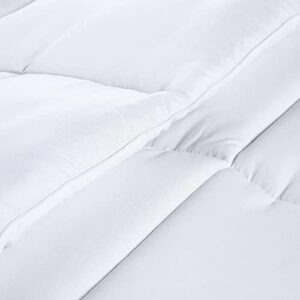 Utopia Bedding Comforter Duvet Insert - Quilted Comforter with Corner Tabs - Box Stitched Down Alternative Comforter (Queen, White)