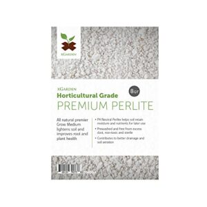 xGarden 8 Quarts Horticultural Grade Premium Perlite - Coarse and Chunky