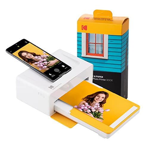 KODAK Dock Plus 4PASS Instant Photo Printer (4x6) + 90 Sheets Bundle