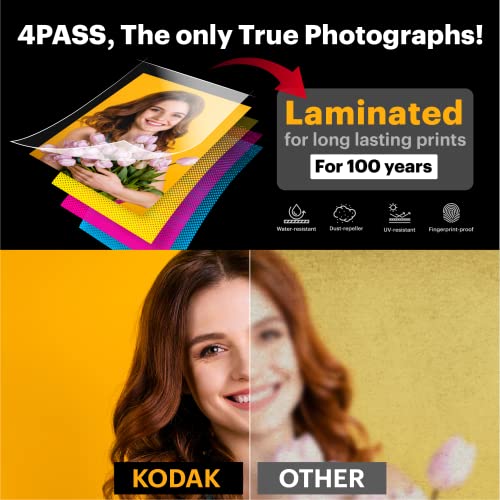 KODAK Dock Plus 4PASS Instant Photo Printer (4x6) + 90 Sheets Bundle