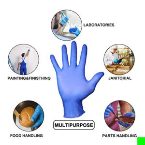 PEIPU Nitrile Gloves Disposable Gloves (Medium, 100-Count), 4 Mil,Powder Free, Cleaning Service Gloves, Latex Free