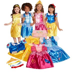 disney princess dress up trunk deluxe 21 piece officially licensed [amazon exclusive]