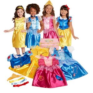 Disney Princess Dress Up Trunk Deluxe 21 Piece Officially Licensed [Amazon Exclusive]