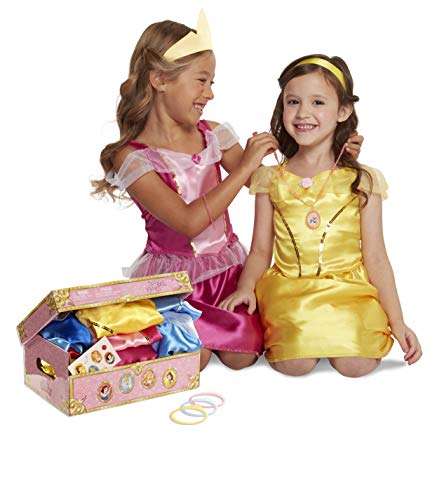 Disney Princess Dress Up Trunk Deluxe 21 Piece Officially Licensed [Amazon Exclusive]