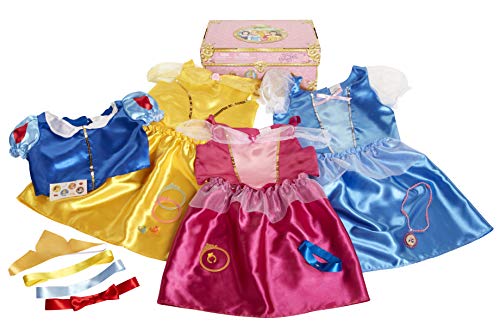 Disney Princess Dress Up Trunk Deluxe 21 Piece Officially Licensed [Amazon Exclusive]