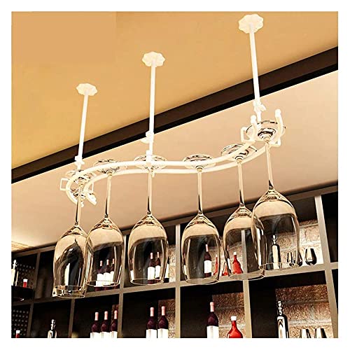 WXXGY Hanging Wine Glass Holder Creative Wine Glass Holder Goblet Holder Upside Down Glass Holder/White/100X27Cm