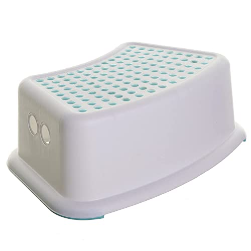 Dreambaby Step Stool Aqua Dots, Toddler Potty Training Aid with Non Slip Base - Model L672