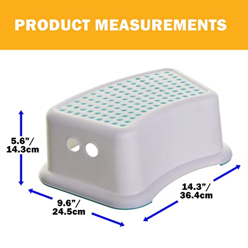 Dreambaby Step Stool Aqua Dots, Toddler Potty Training Aid with Non Slip Base - Model L672