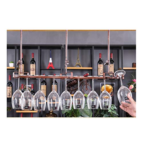 WXXGY Hanging Wine Glass Holder Creative Wine Glass Holder Goblet Holder Upside Down Glass Holder/Black/65X19Cm