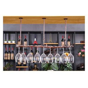 WXXGY Hanging Wine Glass Holder Creative Wine Glass Holder Goblet Holder Upside Down Glass Holder/Black/65X19Cm