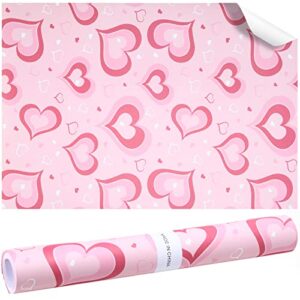 12 sheets valentine’s day heart drawer liners for dresser scented drawer liners drawer paper liner non-adhesive scented liners for drawers fragrant 15.7 x 22.8 in for shelf closet bedroom