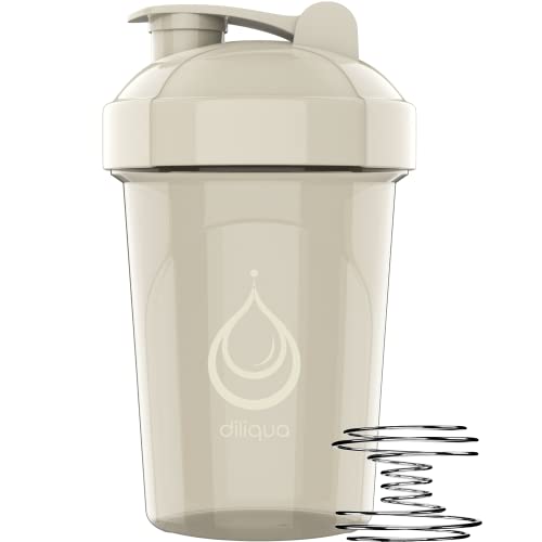 diliqua -4 PACK- 20 oz Shaker Bottles for Protein Mixes | BPA-Free & Dishwasher Safe | 4 small protein shaker bottle | Shaker Cups for protein shakes | Blender Shaker Bottle Pack