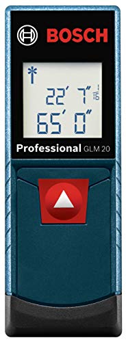 BOSCH GLM20 Blaze 65ft Laser Distance Measure With Real Time Measuring