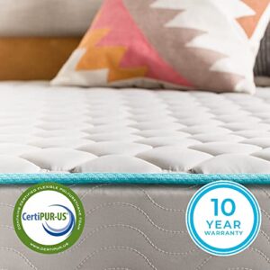 Linenspa 6 Inch Innerspring Twin Mattress with Foam Layer - Firm Feel - CertiPUR-US Certified - Mattress in a Box