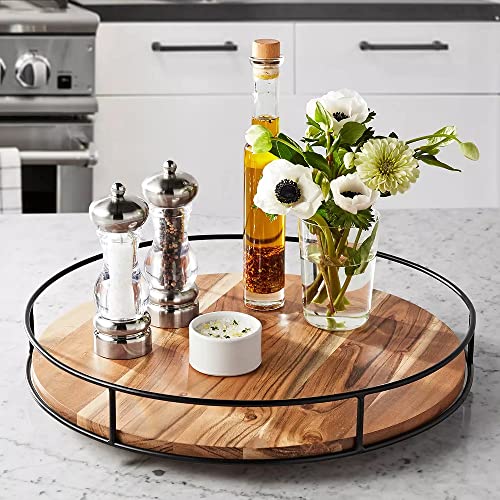 Member's Mark Acacia Wood Modern Farmhouse Lazy Susan