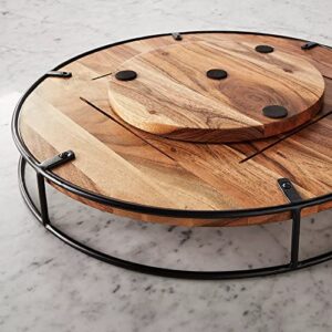 Member's Mark Acacia Wood Modern Farmhouse Lazy Susan