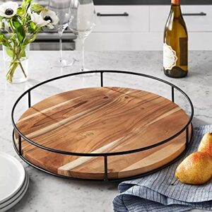 Member's Mark Acacia Wood Modern Farmhouse Lazy Susan