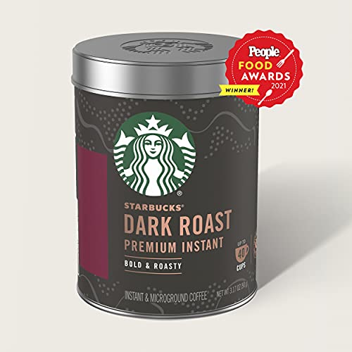 Starbucks Premium Instant Coffee — Dark Roast — 100% Arabica — 3 Tins (up to 120-cups total)