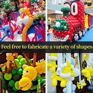 100Pcs clear 260 Balloons Clear Long Skinny Latex Balloons for Animal Balloons, Premium Quality Balloons for Beginners Balloons Making Kid's Carnivals Party Decoartion