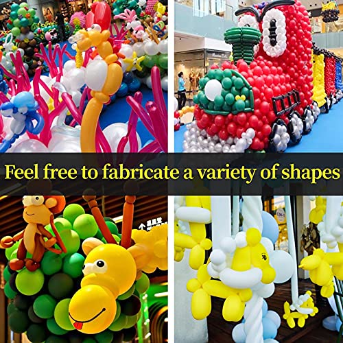 100Pcs clear 260 Balloons Clear Long Skinny Latex Balloons for Animal Balloons, Premium Quality Balloons for Beginners Balloons Making Kid's Carnivals Party Decoartion