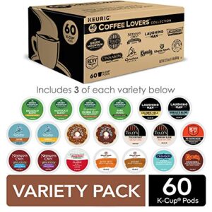 Keurig Coffee Lovers Collection Variety Pack, Single-Serve Coffee K-Cup Pods Sampler, 60 Count