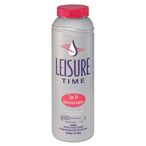 leisure time 22337a spa 56 chlorinating granules for hot tubs, 2 lbs, gray