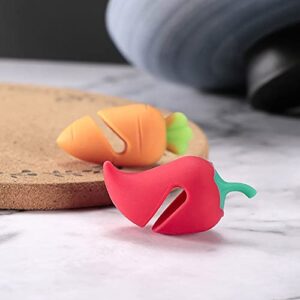 Silicone Spill-proof Lid Lifter for Soup Pot, Food Shape Cute Lid Stand Heat Resistant Holder Keep The Lid Open