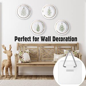 150 Pcs 1.25 Inch Invisible Adhesive Plate Hanger Wall Plate Hanger Set Vertical Plate Holders Picture Hangers Without Nails Decorative Plates Wall Holders Hooks for Display Frame Art Decor Supplies