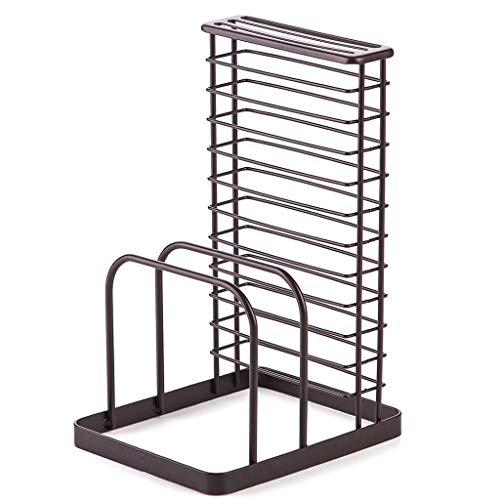 DRNKS Lid Rack Wrought Iron Kitchen Cutting Board Rack Shelf Pot Cover Rack Kitchen Knife Rack Cutting Board Rack Chopping Board Rack Applicable to kitchen stove