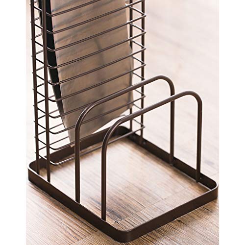 DRNKS Lid Rack Wrought Iron Kitchen Cutting Board Rack Shelf Pot Cover Rack Kitchen Knife Rack Cutting Board Rack Chopping Board Rack Applicable to kitchen stove