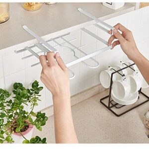 DRNKS Pot Rack Pan Lid Storage Rack Free Punching Board Rack Kitchen Sticky Plate Rack Door Back Type Chopping Board Rack to Put Pot Lid Shelf Applicable to kitchen stove