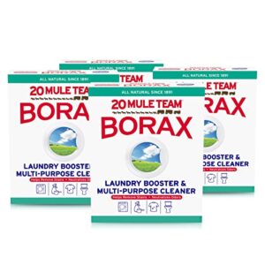 20 mule team all natural borax detergent booster & multi-purpose household cleaner, 65 ounce, 4 count