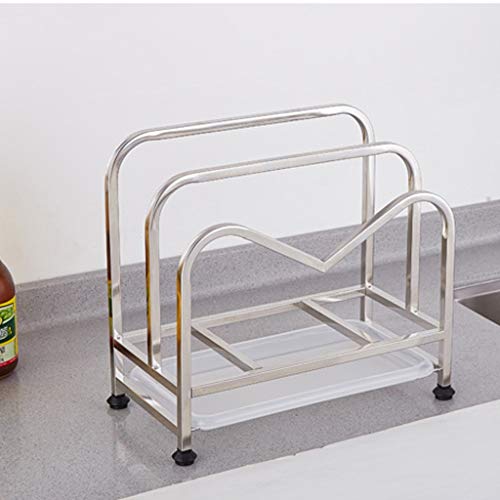 DRNKS Pot Rack Stainless Steel Pan Cover Shelf Free Punching Board with Water Tray Kitchen Storage Rack Applicable to kitchen stove