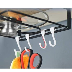 DRNKS Pot Rack Wall-mounted Cutting Board Rack, Cutting Board Shelf, Punch-free Kitchen Pot Cover Storage Rack Applicable to kitchen stove