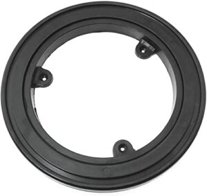 sqxbk 7 inch lazy susan 180x16mm black plastic round rotating turntable bearing swivel plate hardware for dining-table