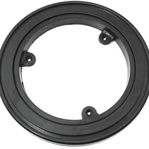 SQXBK 7 Inch Lazy Susan 180x16mm Black Plastic Round Rotating Turntable Bearing Swivel Plate Hardware for Dining-Table