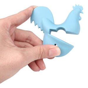 DOITOOL 2pcs Silicone Lid Lifters Spill Proof Lid Lifters Cute Animal Shape Pot and Pan Lid Holder for Soup Pot Kitchen Gadget Tools Cooking Helper (Chick Random Color)