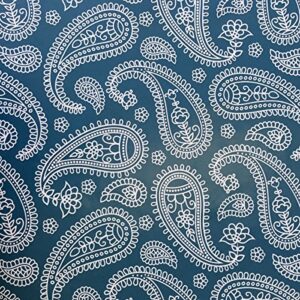 Yifely Self-Adhesive Shelf Liner Removable Drawer Paper for Covering Rent House Shelving Drawers, Vintage Paisley, 17.7 Inch by 9.8 Feet