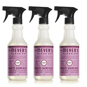 mrs. meyer’s all-purpose cleaner spray, peony, 16 fl. oz – pack of 3