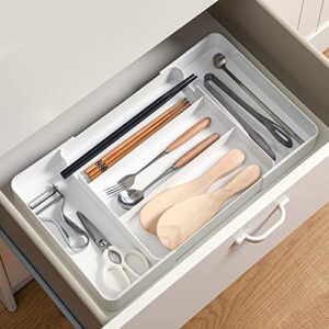 yuwuar expandable cutlery organizer in drawer adjustable cutlery storage trays kitchen gadgets