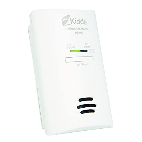 Kidde Carbon Monoxide Detector, AC Plug-In with Battery Backup, CO Alarm with Replacement Alert