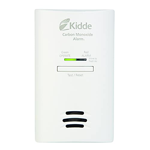 Kidde Carbon Monoxide Detector, AC Plug-In with Battery Backup, CO Alarm with Replacement Alert