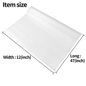 Shelf Liner,Drawer Anti-Slip Mat,Waterproof Clear Cabinet Liners,Non Adhesive Mat for Fridge, Bathroom, Kitchen, Drawers(11.8 Inchx59.05 Inch)