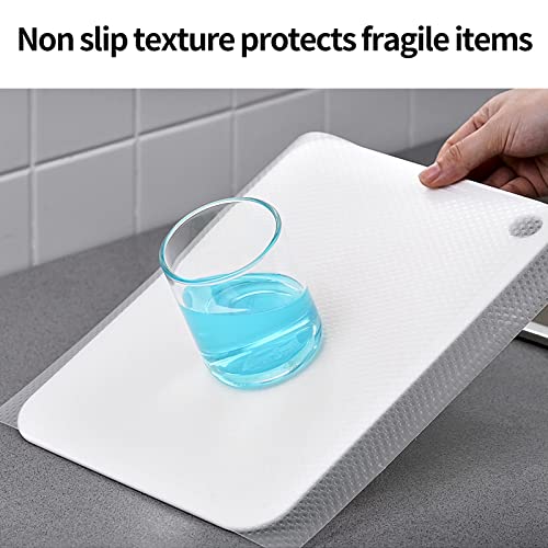 Shelf Liner,Drawer Anti-Slip Mat,Waterproof Clear Cabinet Liners,Non Adhesive Mat for Fridge, Bathroom, Kitchen, Drawers(11.8 Inchx59.05 Inch)